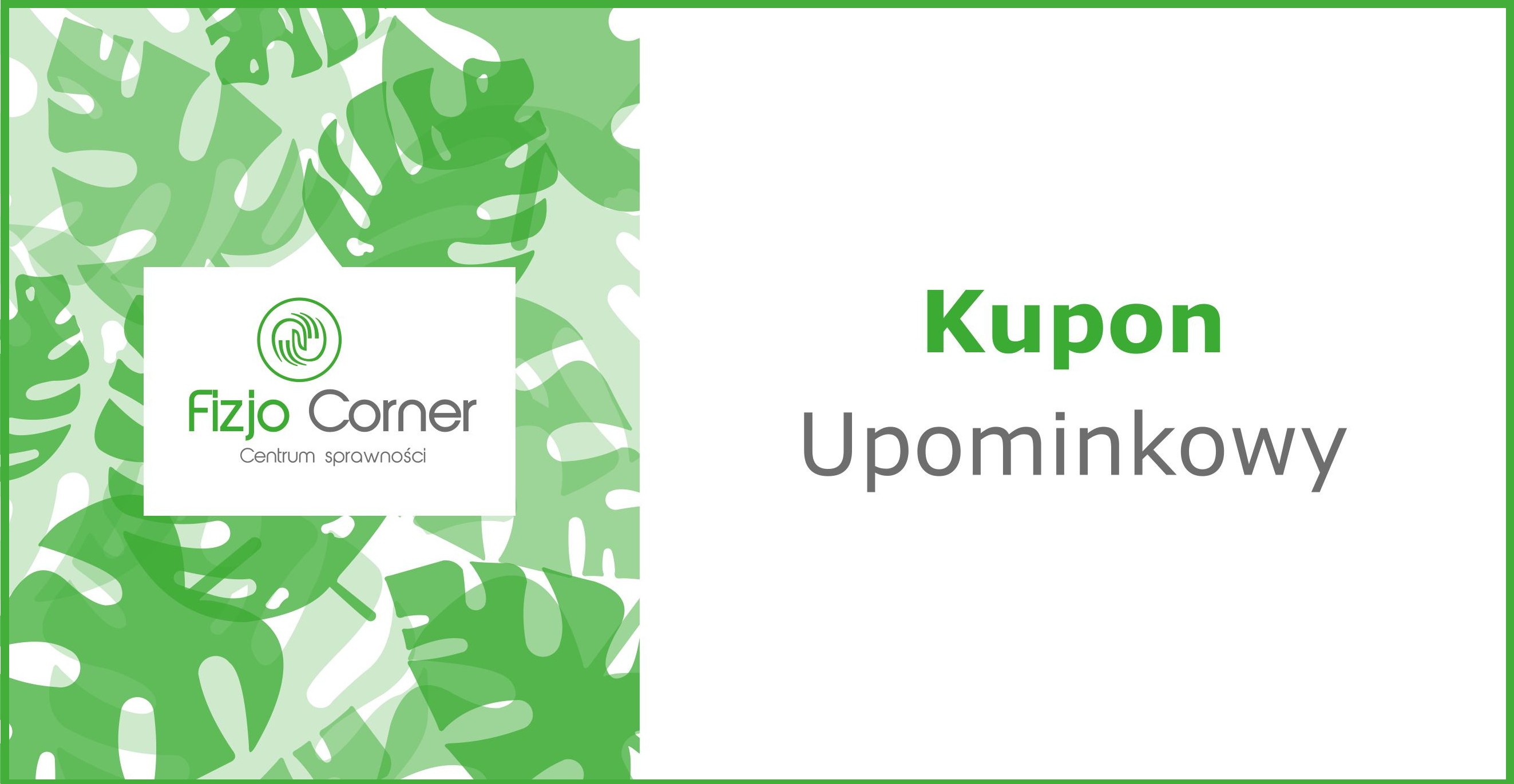 Kupon upominkowy Fizjo Corner